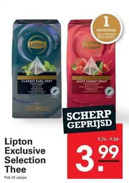 Sligro Lipton Exclusive Selection Thee aanbieding