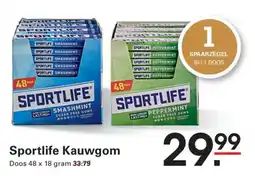 Sligro Sportlife Kauwgom aanbieding