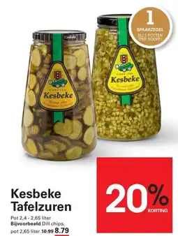 Sligro Kesbeke Tafelzuren aanbieding