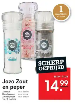 Sligro Jozo Zout en peper aanbieding