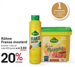 Sligro Kühne Franse mosterd aanbieding