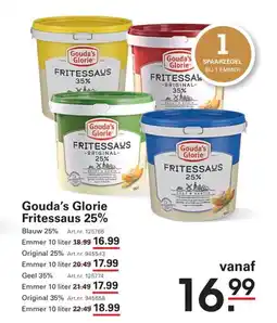 Sligro Gouda's Glorie Fritessaus 25% aanbieding