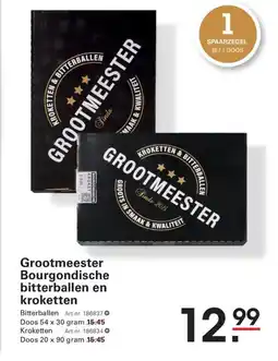 Sligro Grootmeester Bourgondische bitterballen en kroketten aanbieding