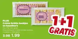 PLUS PLUS Crème brûlée koekjes en hazelino's aanbieding