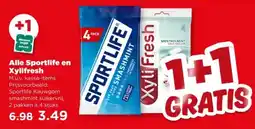 PLUS Alle Sportlife en Xylifresh aanbieding
