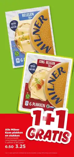 PLUS Alle Milner Kaas plakken en stukken aanbieding