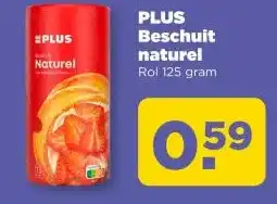 PLUS PLUS Beschuit naturel aanbieding