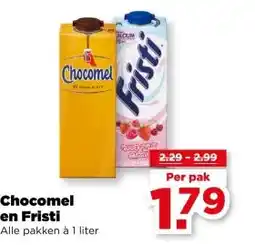 PLUS Chocomel en Fristi aanbieding