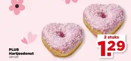 PLUS PLUS Hartjesdonut aanbieding