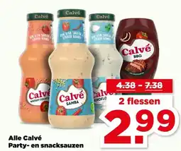 PLUS Alle Calvé Party- en snacksauzen aanbieding