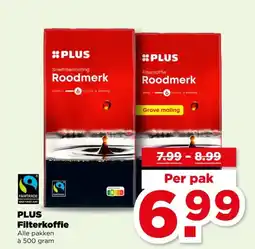 PLUS PLUS Filterkoffie aanbieding