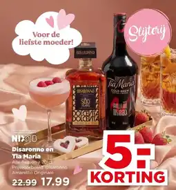 PLUS Disaronno en Tia Maria aanbieding