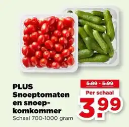 PLUS PLUS Snoeptomaten en snoep- komkommer aanbieding