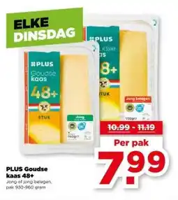 PLUS PLUS Goudse kaas 48+ aanbieding