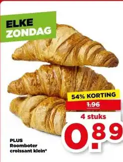 PLUS PLUS Roomboter croissant klein aanbieding