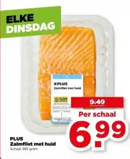 PLUS PLUS Zalmfilet met huid aanbieding