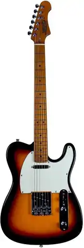 Bol.com JET JT-300 SB T-style Elektrische Gitaar SS Vaste Brug Roasted Maple Toets Sunburst aanbieding