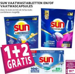 Coop SUN VAATWASTABLETTEN EN/OF VAATWASCAPSULES aanbieding