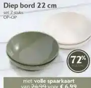 Coop Diep bord 22 cm aanbieding