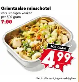 Coop Orientaalse mieschotel aanbieding