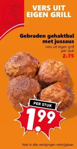 Coop Gebraden gehaktbal met jussaus aanbieding