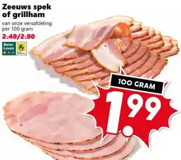 Coop Zeeuws spek of grillham aanbieding