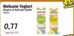 Budget Food Melkunie Yoghurt Magere of Halfvolle Vanille aanbieding