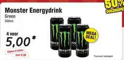 Budget Food Monster Energydrink Green aanbieding