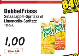 Budget Food DubbelFrisss Sinaasappel-Spritzzz of Limoncello-Spritzzz __ aanbieding