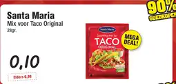 Budget Food Santa Maria Mix voor Taco Original aanbieding
