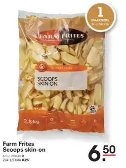 Sligro Farm Frites Scoops skin-on aanbieding