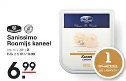 Sligro Sanissimo Roomijs kaneel aanbieding