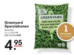 Sligro Greenyard Sperziebonen aanbieding