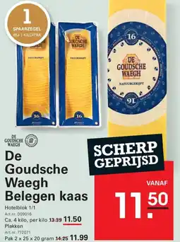 Sligro De Goudsche Waegh Belegen kaas aanbieding