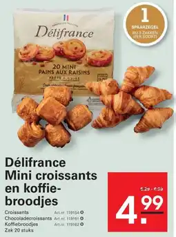 Sligro Délifrance Mini croissants en koffie- broodjes aanbieding