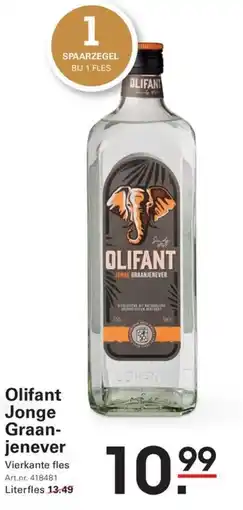 Sligro Olifant Jonge Graan- jenever aanbieding