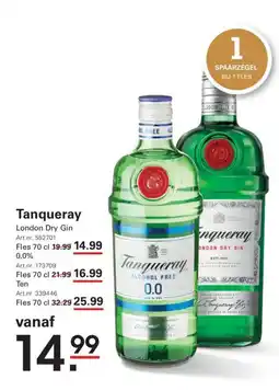 Sligro Tanqueray aanbieding