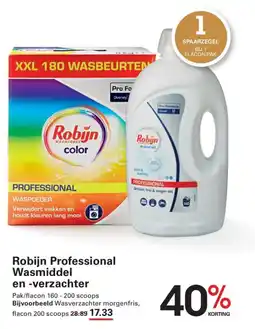 Sligro Robijn Professional Wasmiddel en -verzachter aanbieding