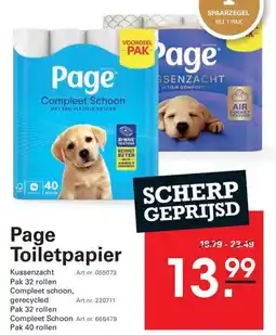 Sligro Page Toiletpapier aanbieding