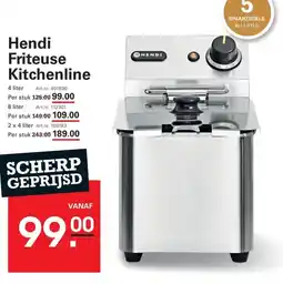 Sligro Hendi Friteuse Kitchenline aanbieding