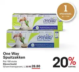 Sligro One Way Spuitzakken aanbieding