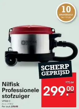 Sligro Nilfisk Professionele stofzuiger aanbieding