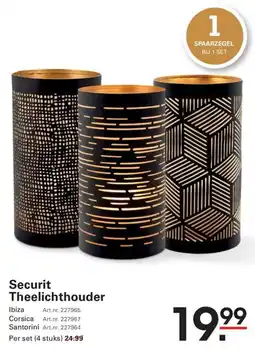 Sligro Securit Theelichthouder aanbieding
