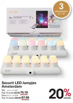 Sligro Securit LED-lampjes Amsterdam aanbieding