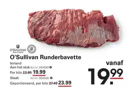 Sligro O'Sullivan Runderbavette aanbieding