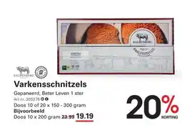 Sligro Varkensschnitzels aanbieding