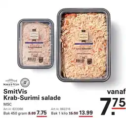 Sligro SmitVis Krab-Surimi salade aanbieding