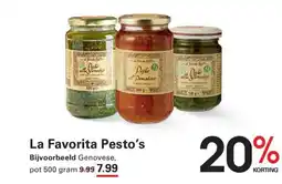 Sligro La Favorita Pesto's aanbieding