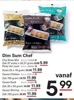Sligro Dim Sum Chef aanbieding
