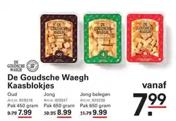 Sligro De Goudsche Waegh Kaasblokjes aanbieding